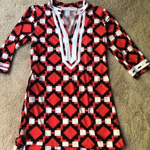 Geometric print tunic/dress, size small